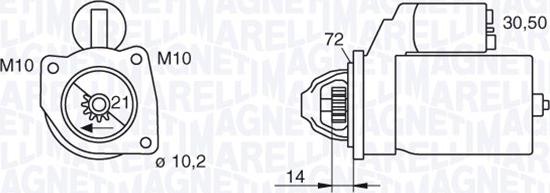 Magneti Marelli 063280006010 - Стартер autocars.com.ua