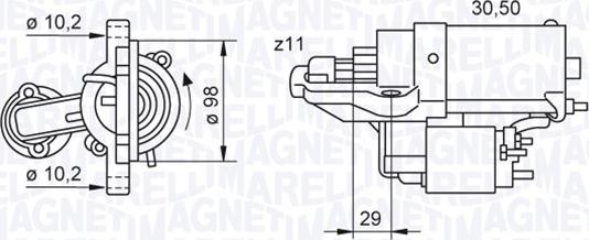 Magneti Marelli 063280028010 - Стартер autocars.com.ua