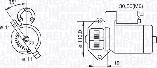 Magneti Marelli 063280031010 - Стартер avtokuzovplus.com.ua