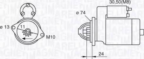 Magneti Marelli 063280059010 - Стартер autocars.com.ua