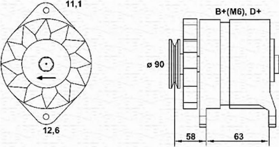 Magneti Marelli 063321019010 - Генератор autodnr.net