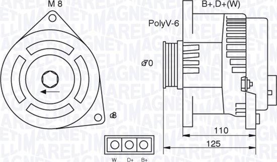 Magneti Marelli 063321346010 - Генератор avtokuzovplus.com.ua