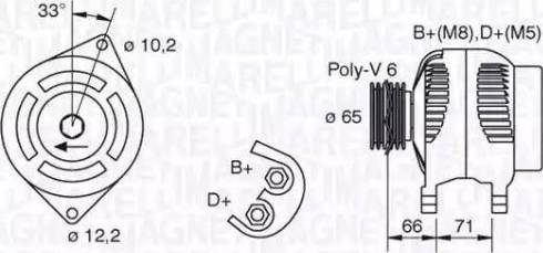 Magneti Marelli 063321391010 - Генератор autocars.com.ua