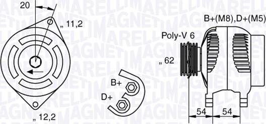 Magneti Marelli 063321800010 - Генератор autocars.com.ua