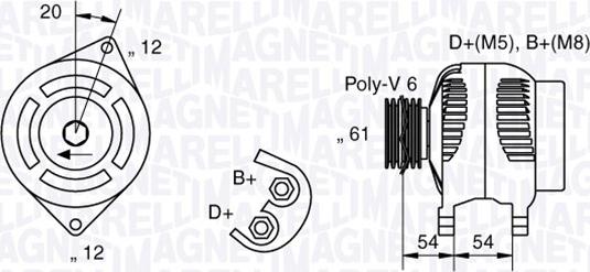 Magneti Marelli 063321833010 - Генератор autocars.com.ua