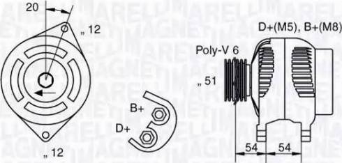 Magneti Marelli 063321839010 - Генератор autocars.com.ua