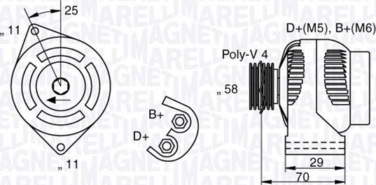 Magneti Marelli 063341896010 - Генератор avtokuzovplus.com.ua