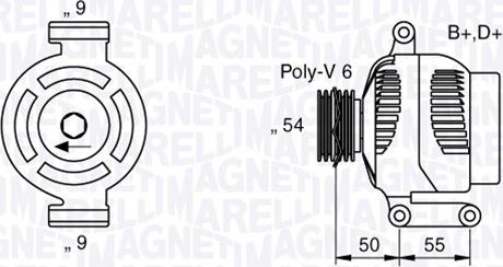 Magneti Marelli 063358061010 - Генератор avtokuzovplus.com.ua