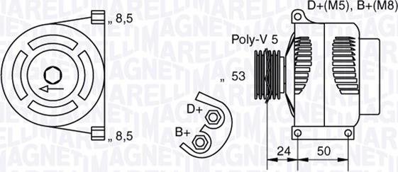 Magneti Marelli 063377010010 - Генератор avtokuzovplus.com.ua