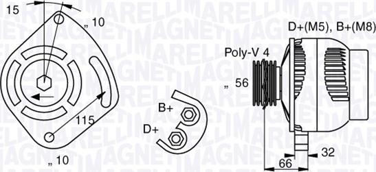 Magneti Marelli 063377012010 - Генератор autocars.com.ua