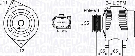 Magneti Marelli 063377014010 - Генератор autocars.com.ua