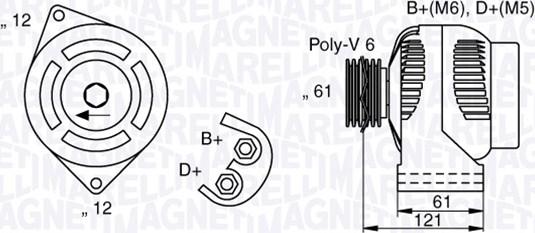 Magneti Marelli 063377017010 - Генератор autodnr.net