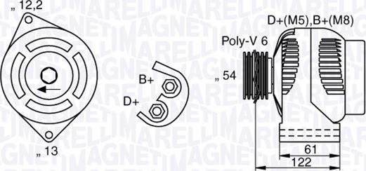 Magneti Marelli 063377018010 - Генератор avtokuzovplus.com.ua