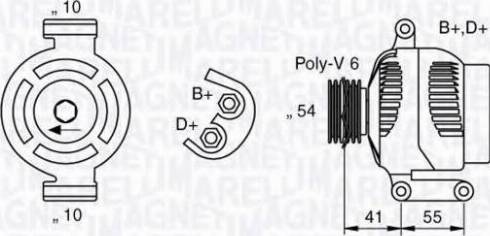 Magneti Marelli 063377021010 - Генератор avtokuzovplus.com.ua