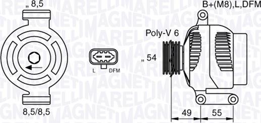 Magneti Marelli 063377423010 - Генератор autodnr.net