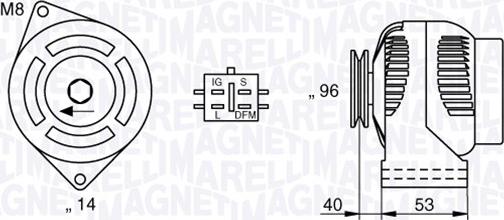 Magneti Marelli 063377427010 - Генератор avtokuzovplus.com.ua