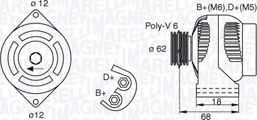 Magneti Marelli 063377490010 - Генератор autocars.com.ua