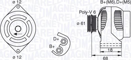 Magneti Marelli 063377492010 - Генератор autocars.com.ua