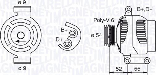 Magneti Marelli 063377493010 - Генератор avtokuzovplus.com.ua