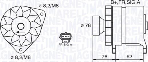 Magneti Marelli 063380010010 - Генератор avtokuzovplus.com.ua