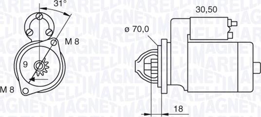 Magneti Marelli 063521060140 - Стартер avtokuzovplus.com.ua