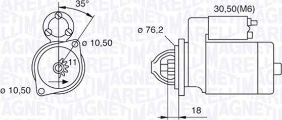 Magneti Marelli 063521070460 - Стартер avtokuzovplus.com.ua