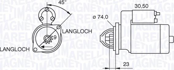 Magneti Marelli 063521070780 - Стартер autocars.com.ua