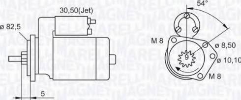 Magneti Marelli 063521071030 - Стартер autocars.com.ua