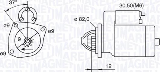 Magneti Marelli 063521082040 - Стартер avtokuzovplus.com.ua