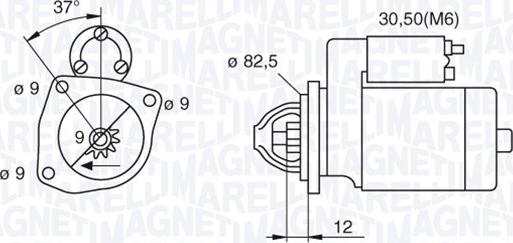 Magneti Marelli 063521082390 - Стартер avtokuzovplus.com.ua