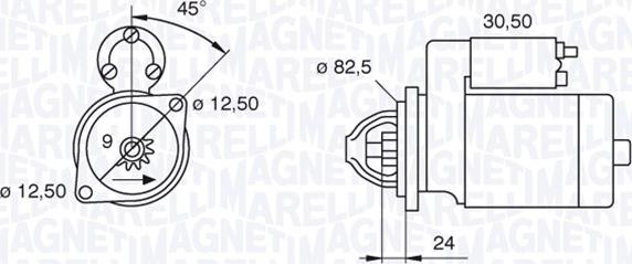 Magneti Marelli 063521090120 - Стартер avtokuzovplus.com.ua