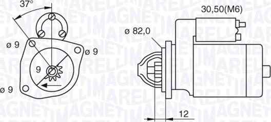 Magneti Marelli 063521092680 - Стартер autocars.com.ua