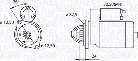 Magneti Marelli 063521093570 - Стартер autocars.com.ua