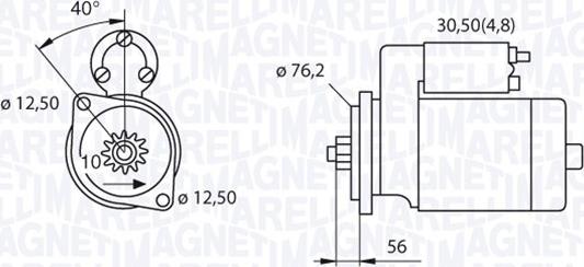 Magneti Marelli 063521230180 - Стартер autocars.com.ua