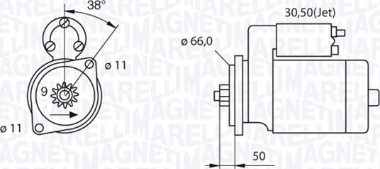 Magneti Marelli 063521240220 - Стартер autocars.com.ua