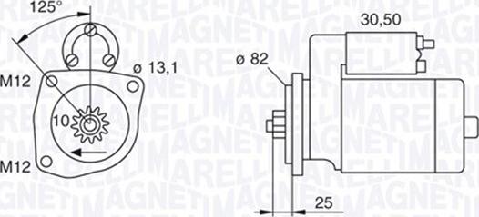 Magneti Marelli 063522609010 - Стартер autocars.com.ua