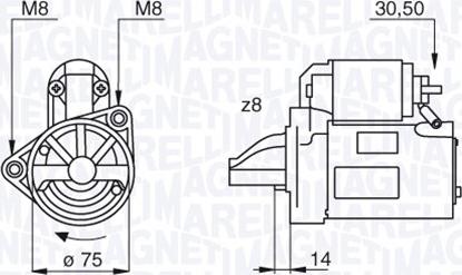 Magneti Marelli 063522611010 - Стартер autocars.com.ua