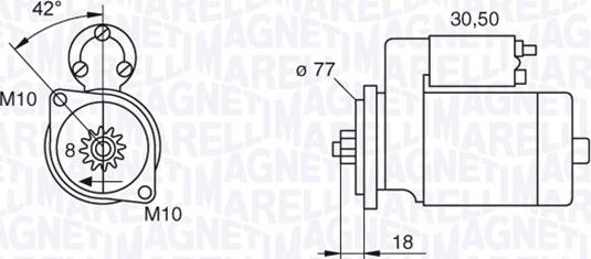 Magneti Marelli 063522626010 - Стартер autocars.com.ua