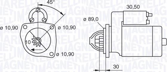 Magneti Marelli 063522630200 - Стартер avtokuzovplus.com.ua