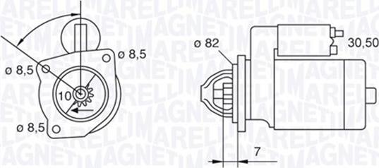 Magneti Marelli 063523626010 - Стартер autocars.com.ua