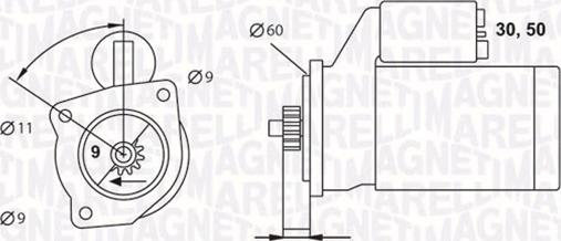 Magneti Marelli 063523628010 - Стартер autocars.com.ua