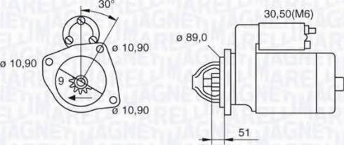 Magneti Marelli 063523673030 - Стартер avtokuzovplus.com.ua