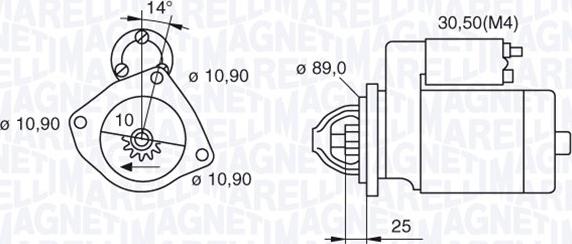 Magneti Marelli 063523680820 - Стартер avtokuzovplus.com.ua