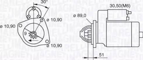 Magneti Marelli 063523683090 - Стартер avtokuzovplus.com.ua