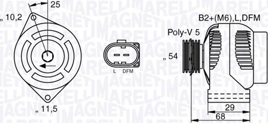 Magneti Marelli 063532250200 - Генератор autocars.com.ua