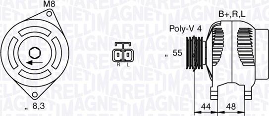 Magneti Marelli 063532628010 - Генератор avtokuzovplus.com.ua