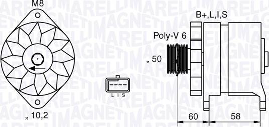 Magneti Marelli 063532637010 - Генератор autocars.com.ua