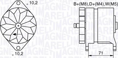 Magneti Marelli 063534681240 - Генератор avtokuzovplus.com.ua