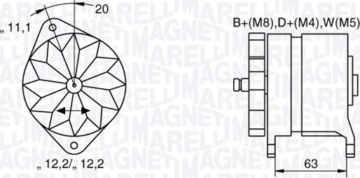 Magneti Marelli 063534690480 - Генератор autodnr.net