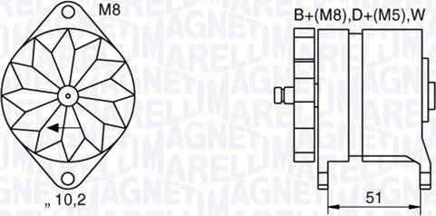 Magneti Marelli 063534882060 - Генератор autodnr.net